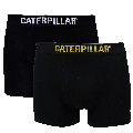 CAT T Heren Boxershorts 2-Pack Effen Zwart