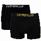 CAT T Heren Boxershorts 2-Pack Effen Zwart