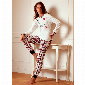 Cotonella Cotonella Dames Pyjama Set Geruit Interlock DDC47
