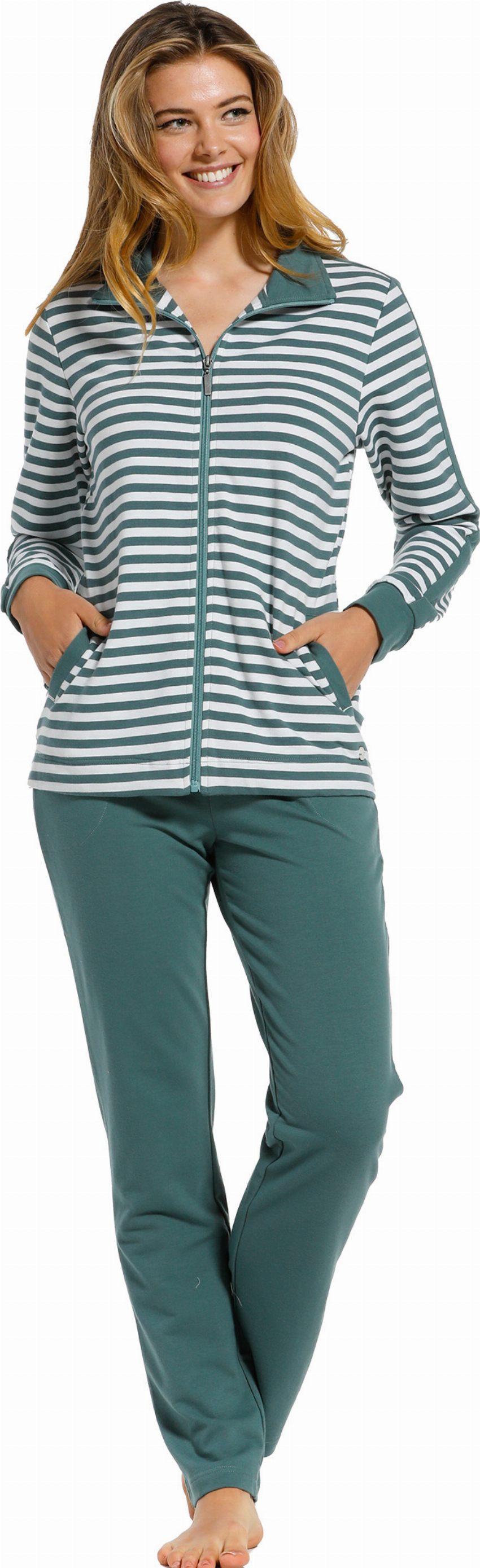 Dames huispak Pastunette 80211-138-8 groen-52