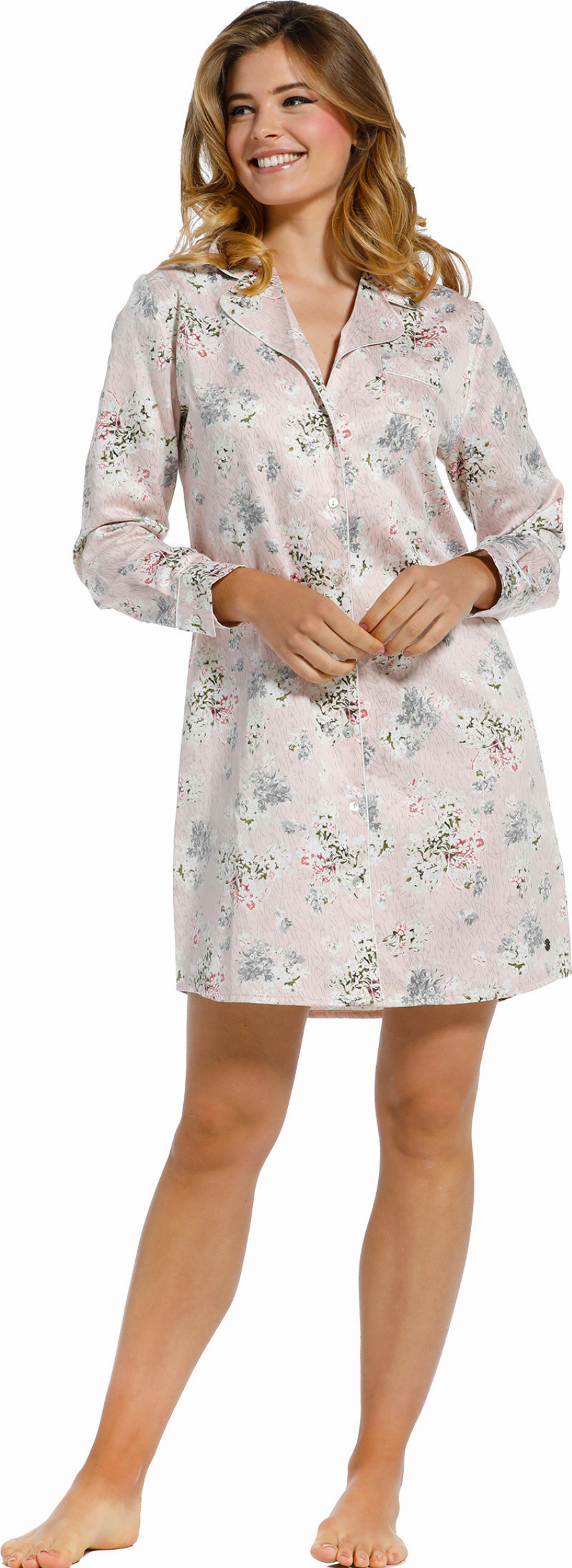 Dames nachthemd Pastunette de Luxe satijn 15211-301-6-44