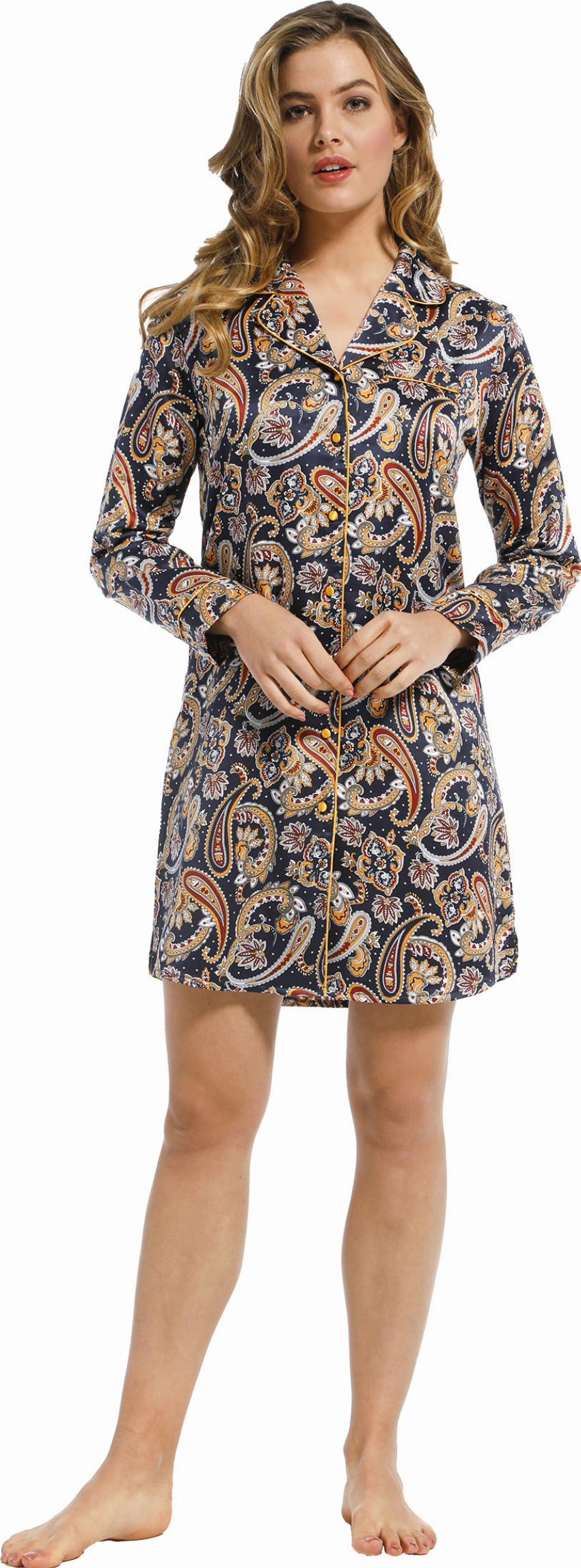 Dames nachthemd satijn Pastunette De Luxe 15212-316-6-40