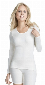 Dames onderblouse wol lange mouw-38-Zwart