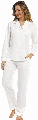 Dames pyjama satijn Pastunette De Luxe 25212-310-6 snow white-46