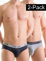 Emporio Armani 2-pack Briefs 717 Zwart Grijs