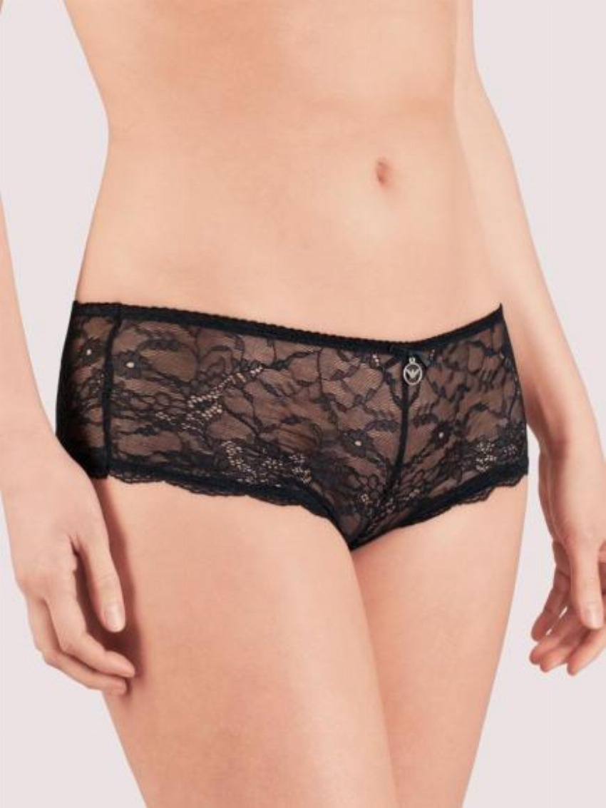 Emporio Armani Classic Seduction Lace Short Zwart