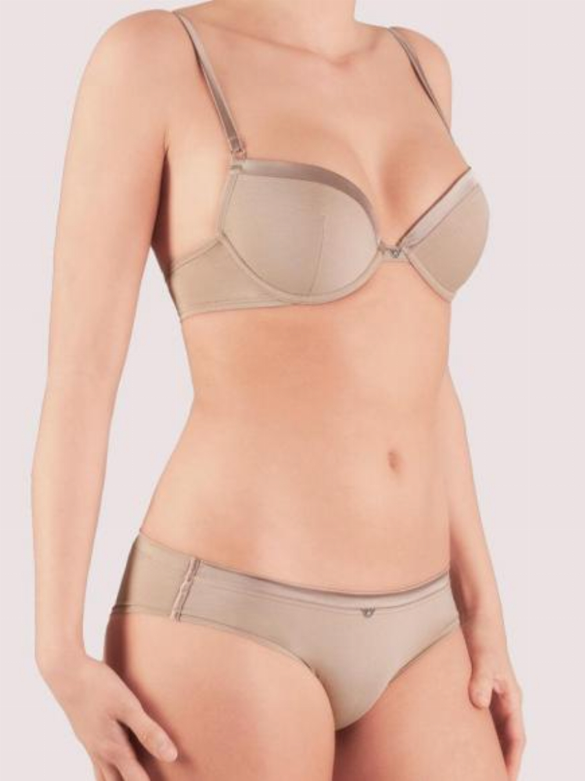 Emporio Armani Sophisticated Cotton BH push up Huidskleur