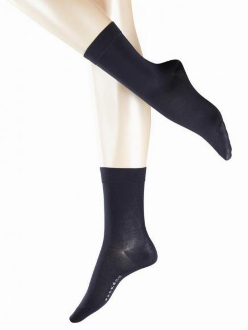 Falke Cotton Touch Blauw