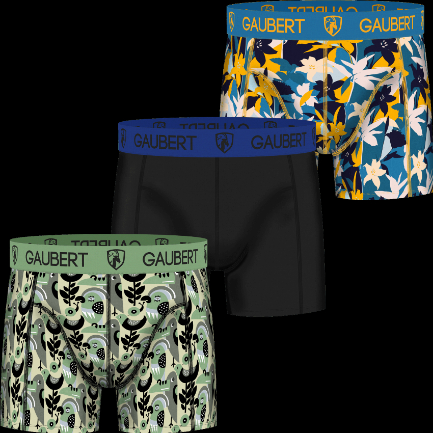 Gaubert 3 pak heren boxershorts bamboe set 7-S