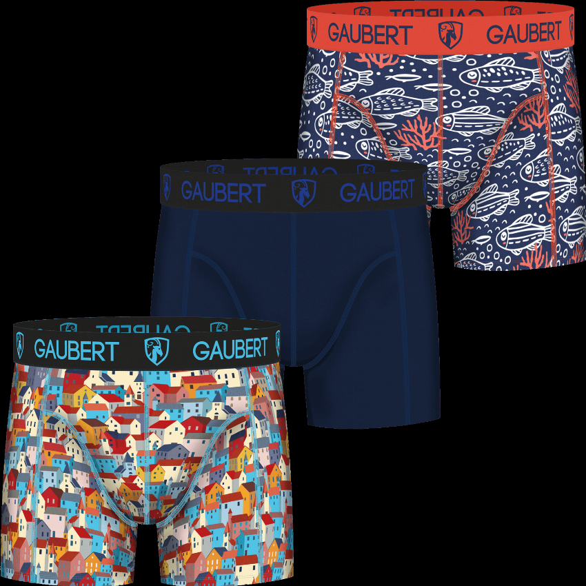 Gaubert 3 pak heren boxershorts bamboe set 8-S