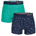 Happy Shorts Happy Shorts 2-pack Boxershorts Heren A Print D830