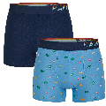 Happy Shorts Happy Shorts 2-pack Boxershorts Heren A Print D831
