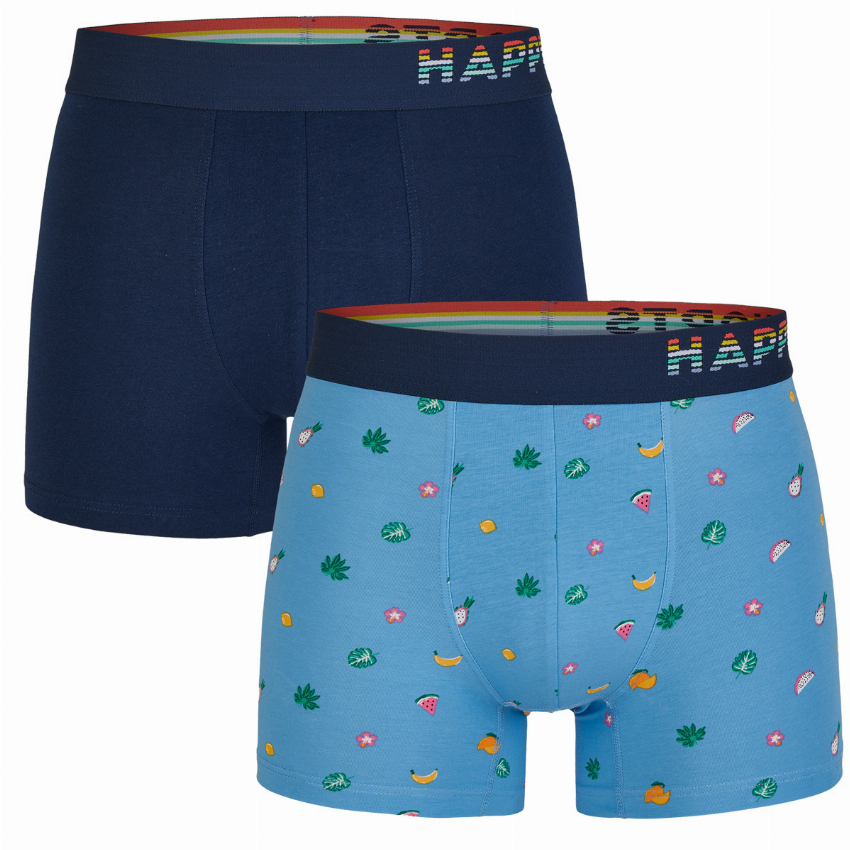 Happy Shorts Happy Shorts 2-pack Boxershorts Heren A Print D831