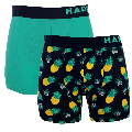 Happy Shorts Happy Shorts 2-Pack Boxershorts Heren Ananas