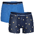 Happy Shorts Happy Shorts 2-Pack Boxershorts Heren Bier Print