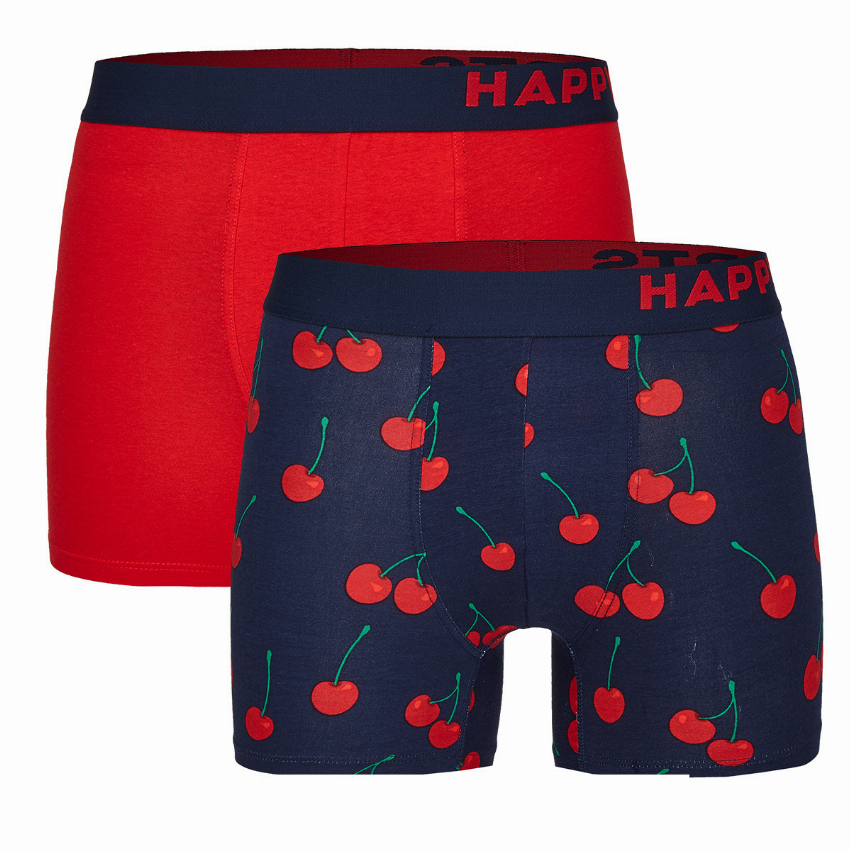 Happy Shorts Happy Shorts 2-Pack Boxershorts Heren Cherry
