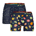 Happy Shorts Happy Shorts 2-Pack Boxershorts Heren Citrus