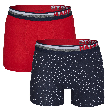 Happy Shorts Happy Shorts 2-Pack Boxershorts Heren Maritim Gestipt