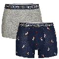 Happy Shorts Happy Shorts 2-Pack Boxershorts Heren Ooievaar Print