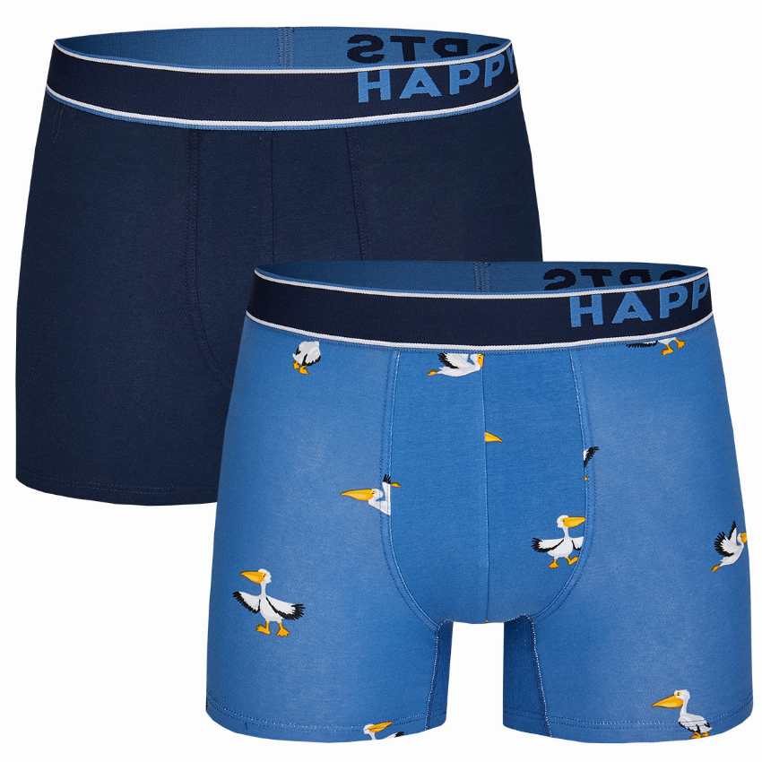Happy Shorts Happy Shorts 2-Pack Boxershorts Heren Pelikaan Print