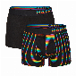 Happy Shorts Happy Shorts 2-pack Boxershorts Heren Pride Gestreept