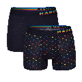 Happy Shorts Happy Shorts 2-pack Boxershorts Heren Pride Hartjes