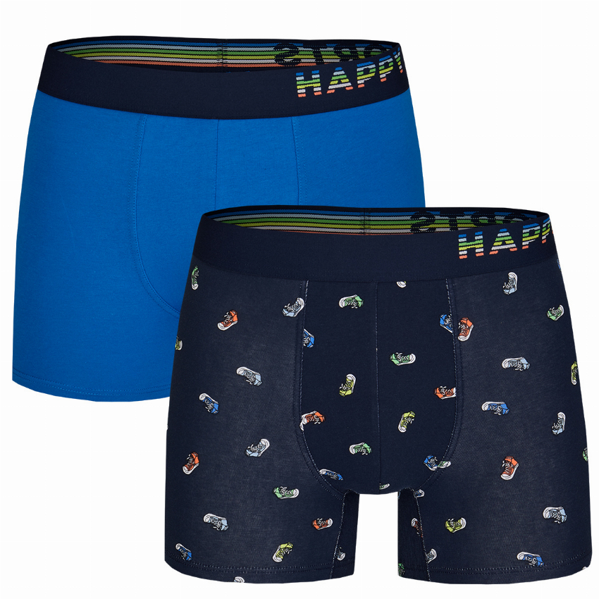 Happy Shorts Happy Shorts 2-Pack Boxershorts Heren Sneakers Print