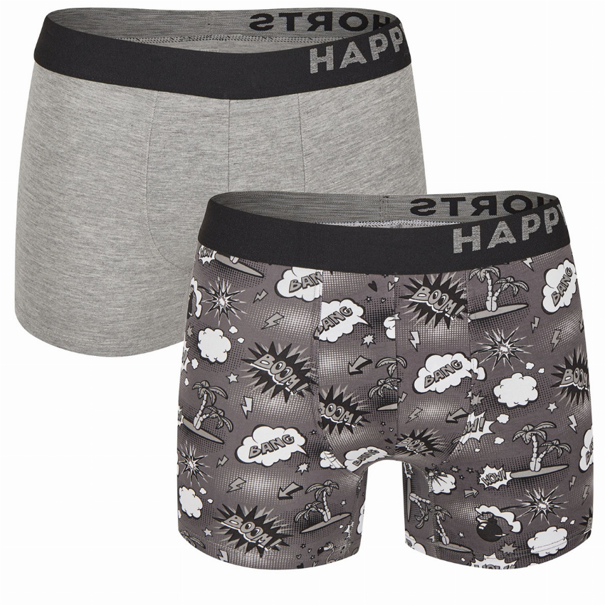 Happy Shorts Happy Shorts 2-Pack Boxershorts Heren Summer Comic
