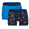 Happy Shorts Happy Shorts 2-Pack Boxershorts Heren Tropical Birds