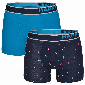 Happy Shorts Happy Shorts 2-Pack Boxershorts Heren Waterijsjes Blauw