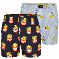 Happy Shorts Happy Shorts 2-pack Wijde Boxershorts Bier Friet
