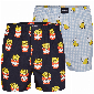 Happy Shorts Happy Shorts 2-pack Wijde Boxershorts Bier Friet