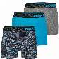 Happy Shorts Happy Shorts 3-Pack Boxershorts Heren Camouflage Aqua Grijs