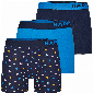 Happy Shorts Happy Shorts 3-Pack Boxershorts Heren Hartjes Blauw