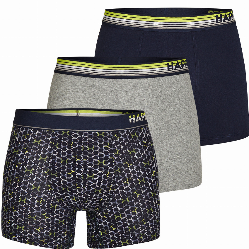 Happy Shorts Happy Shorts 3-Pack Boxershorts Heren Sports