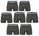 Happy Shorts Happy Shorts 7P Zwarte Boxershorts Heren Multipack