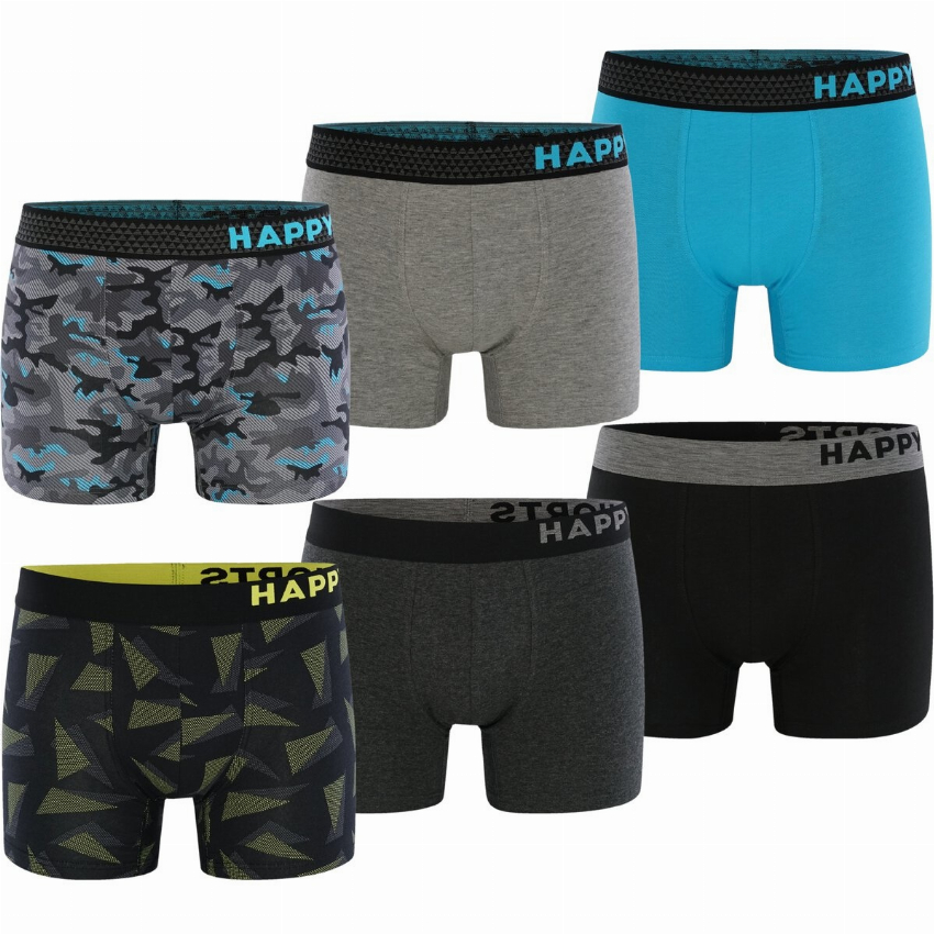 Happy Shorts Happy Shorts Boxershorts Heren Multipack 6P T 1