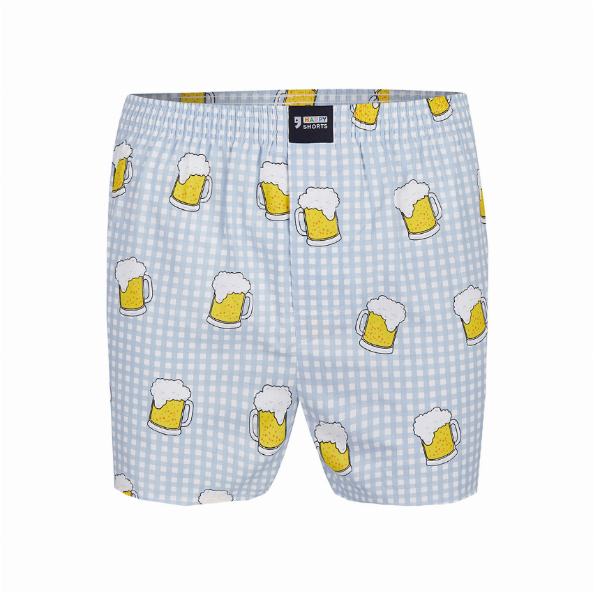 Happy Shorts Happy Shorts Wijde Boxershort Bierpullen