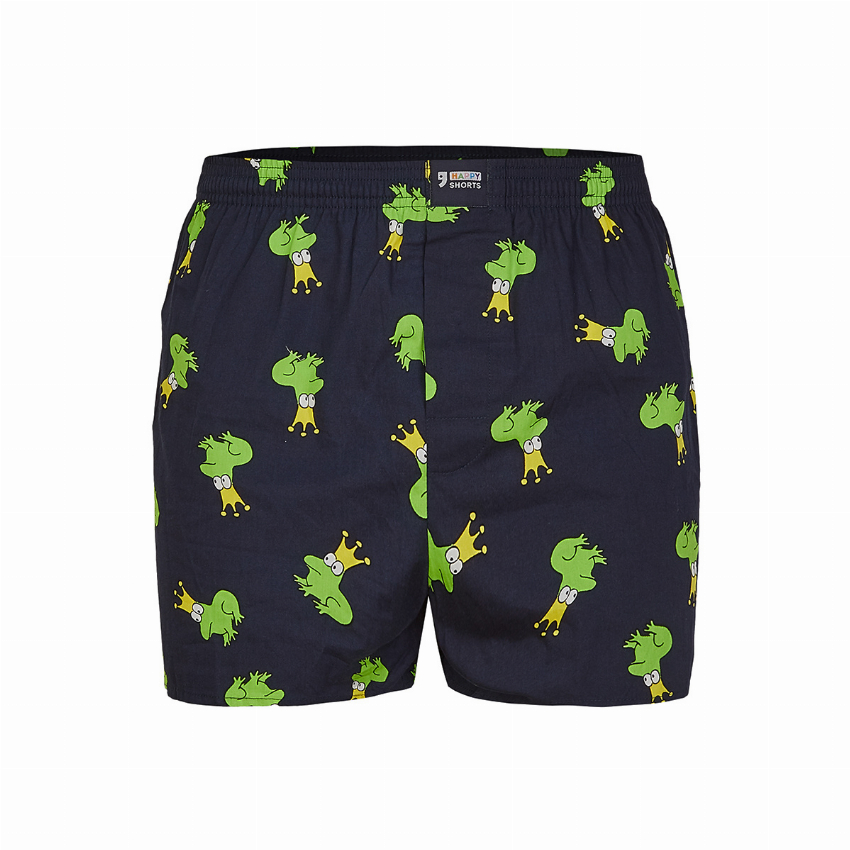Happy Shorts Happy Shorts Wijde Boxershort Kikker met Kroon