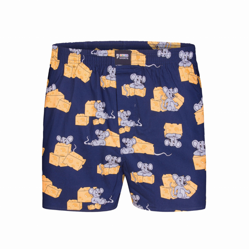 Happy Shorts Happy Shorts Wijde Boxershort Muis met Kaas