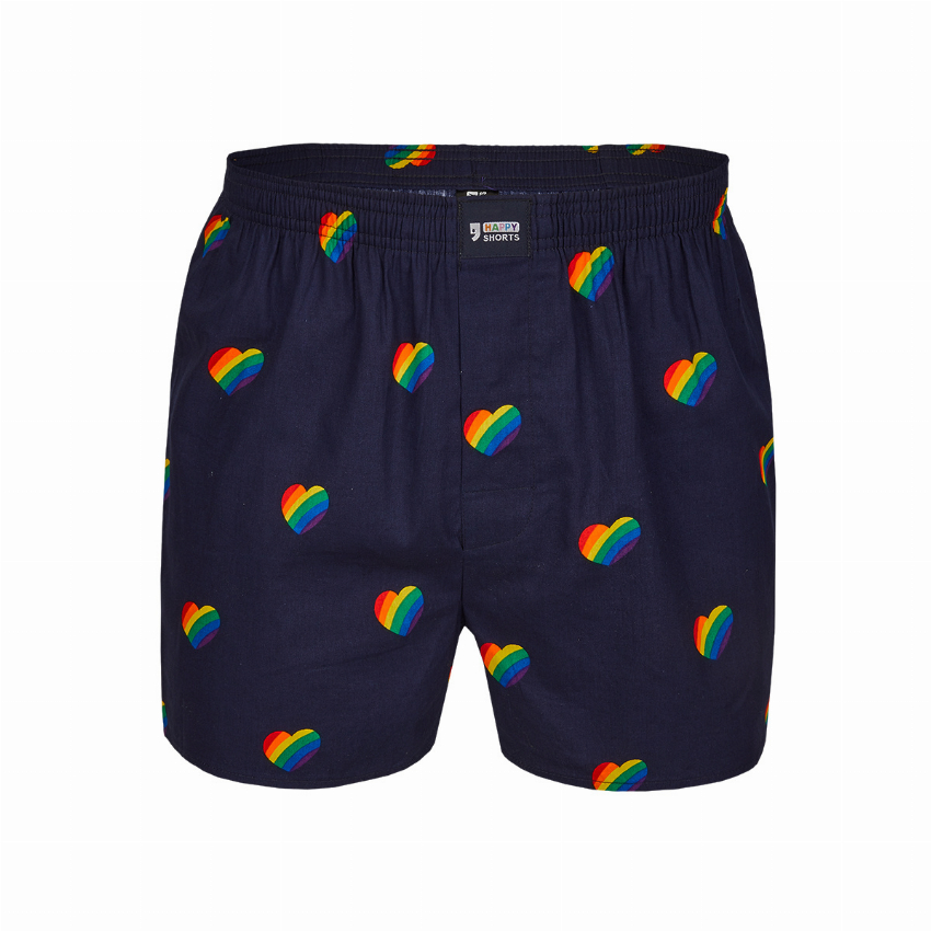 Happy Shorts Happy Shorts Wijde Boxershort Pride Hartjes