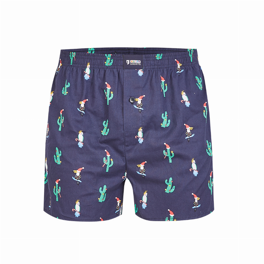 Happy Shorts Happy Shorts Wijde Kerst Boxershort Christmas Tucan