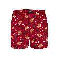 Happy Shorts Happy Shorts Wijde Kerst Boxershort Gingerbread