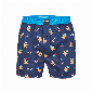 Happy Shorts Happy Shorts Wijde Kerst Boxershort Gingerbread Men Blauw