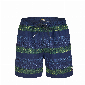 Happy Shorts Happy Shorts Zwemshort Blauw Groen Gestreept