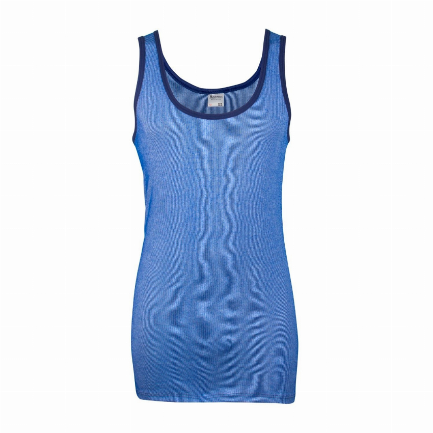 Heren hemd M2000-L-Blauw wit gestreept