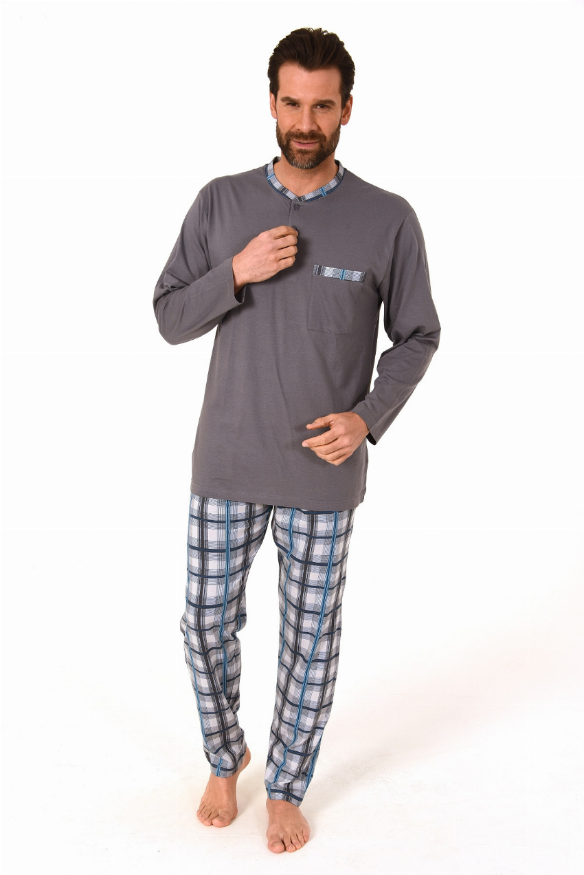 Heren pyjama Trend 10414-56-Grijs