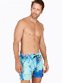 HOM Beach Boxer - Aqua Blauw