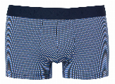 Hom boxershort Benoit blauw met print