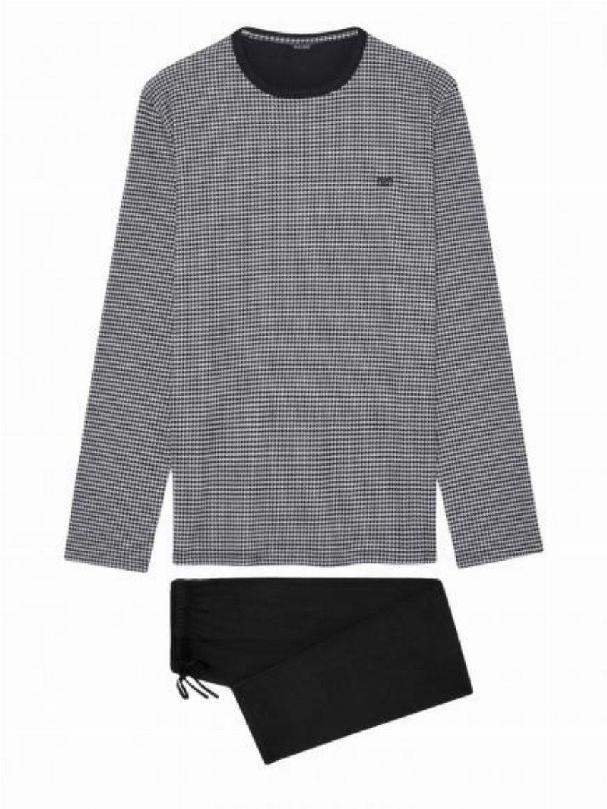 HOM Long Sleepwear - Canoubiers Zwart